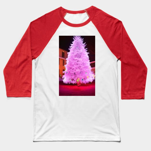 A Very White Christmas Baseball T-Shirt by CreDigi Art